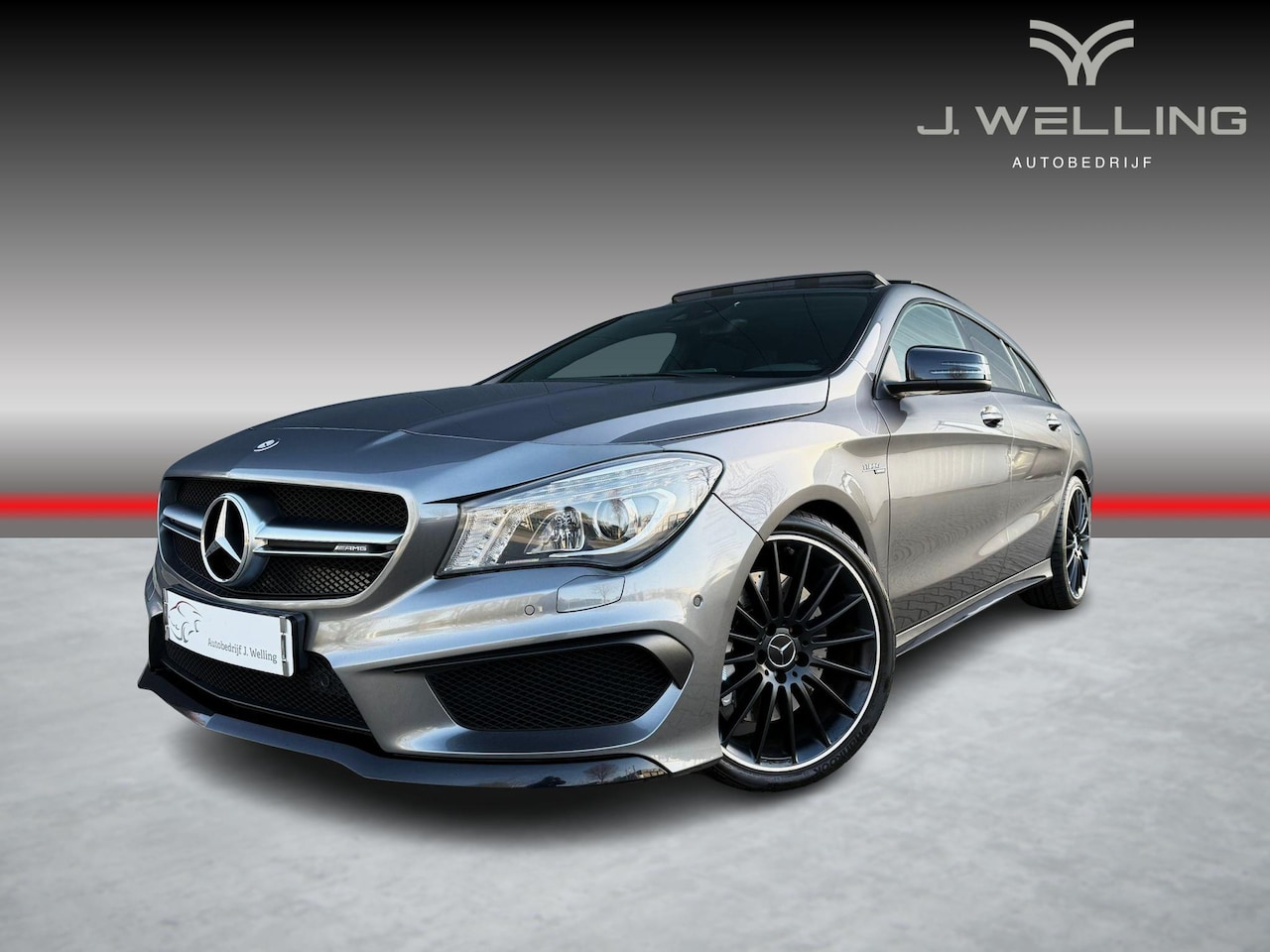 Mercedes-Benz CLA-klasse Shooting Brake - AMG 45 4MATIC 381 pk / pano / Racemode / Memory - AutoWereld.nl