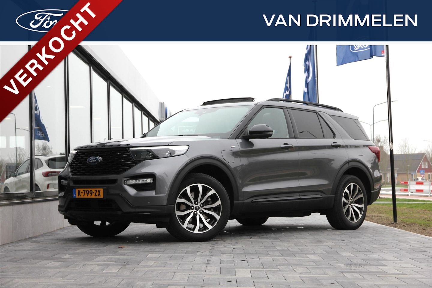 Ford Explorer - 3.0 V6 EcoBoost PHEV 457pk Aut ST-Line | Origineel Nederlands | trekhaak | Alarmklasse 3 - AutoWereld.nl
