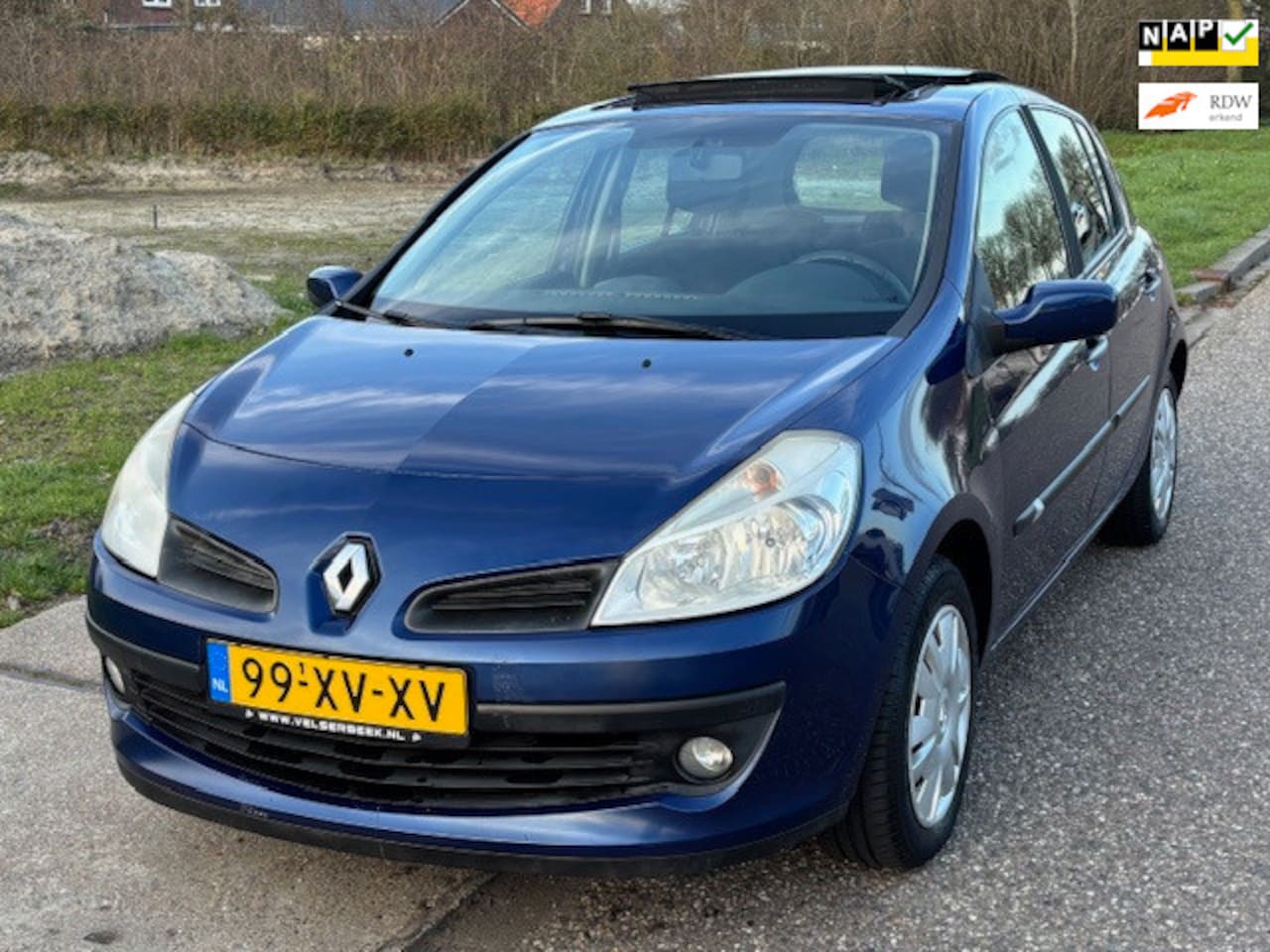 Renault Clio - 1.2 TCE Dynamique 5-Drs Airco Electric pakket Audio/CD El. bediend panoramadak Cruisecontr - AutoWereld.nl