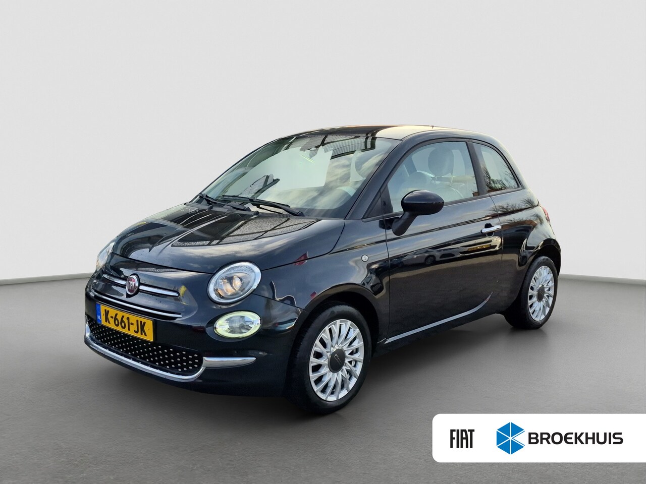 Fiat 500 - 1.0 Hybrid Lounge Carplay/android auto | Parkeersensoren | Cruise control | Airco | - AutoWereld.nl