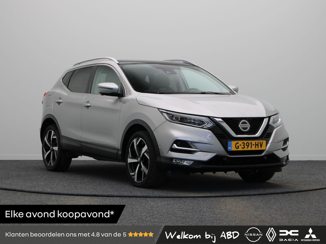 Nissan Qashqai - 1.3 DIG-T Tekna | Panoramadak | Trekhaak | Stoelverwarming | Keyless Entry | - AutoWereld.nl