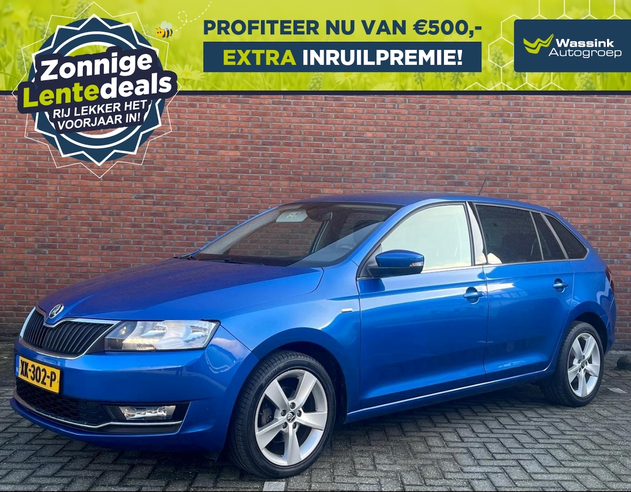 Skoda Rapid Spaceback - Clever 95pk I WINTERSALE I Climate Control I Navigatie I Cruise Control I Stoelverwarming - AutoWereld.nl