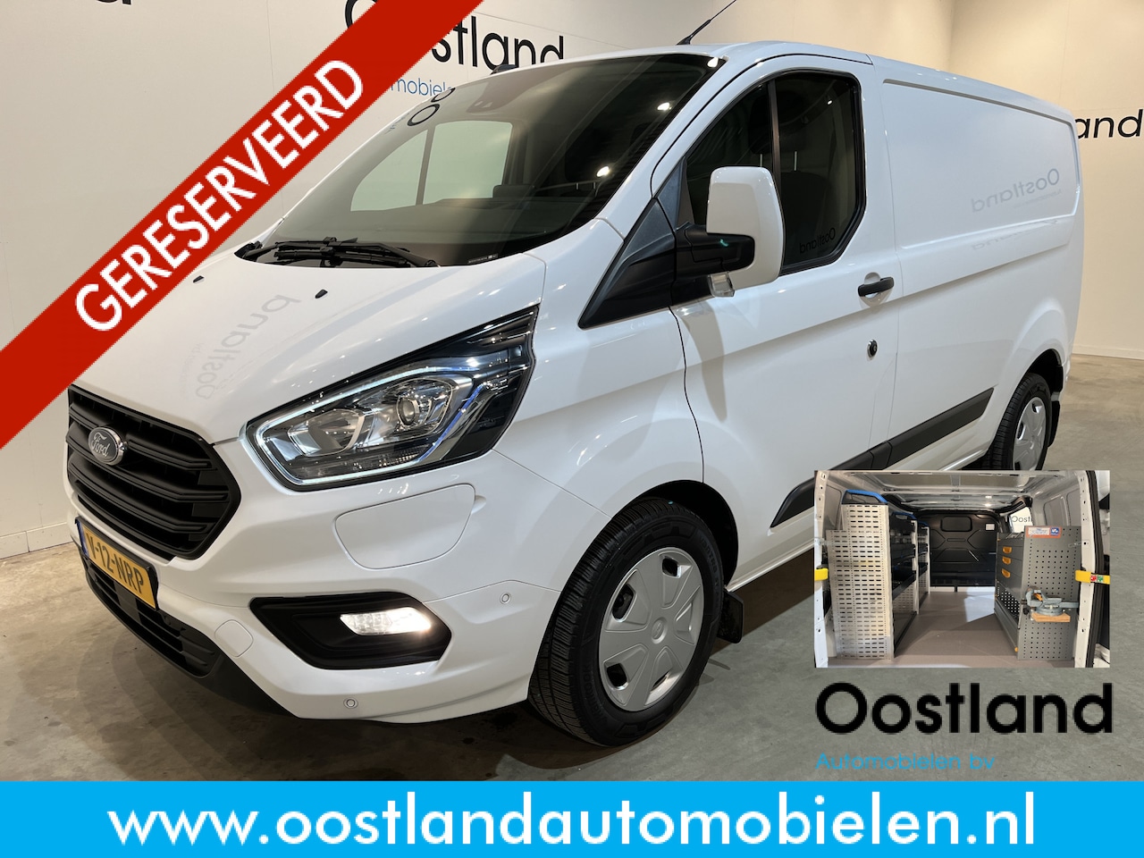 Ford Transit Custom - 340 1.0 EcoBoost L1H1 PHEV Trend Automaat / Servicebus / Sortimo Inrichting / Euro 6 / Air - AutoWereld.nl
