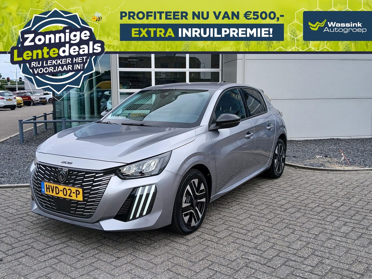 Peugeot 208 - 1.2 Hybrid 100 e-DCS6 Allure | WINTERSALE | Navigatie | Achteruitrij camera | - AutoWereld.nl