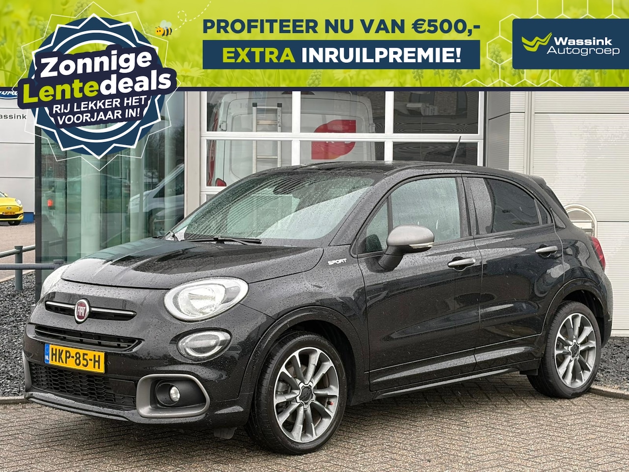 Fiat 500 X - 1.3 FireFly Turbo 150pk Automaat Sport I WINTERSALE | Carplay | Navigatie | Camera | Stoel - AutoWereld.nl