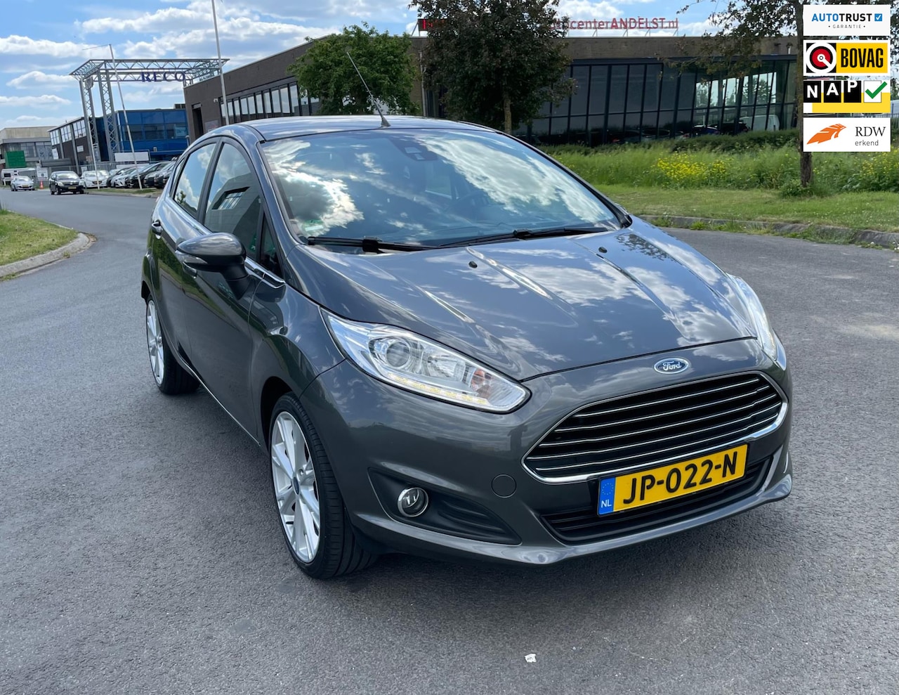 Ford Fiesta - 1.0 EcoBoost Titanium 1.0 EcoBoost Titanium, Aut, 5drs, Trekhaak, Navi, Cruise, Pdc, Geen import, Nap, Volledig - AutoWereld.nl