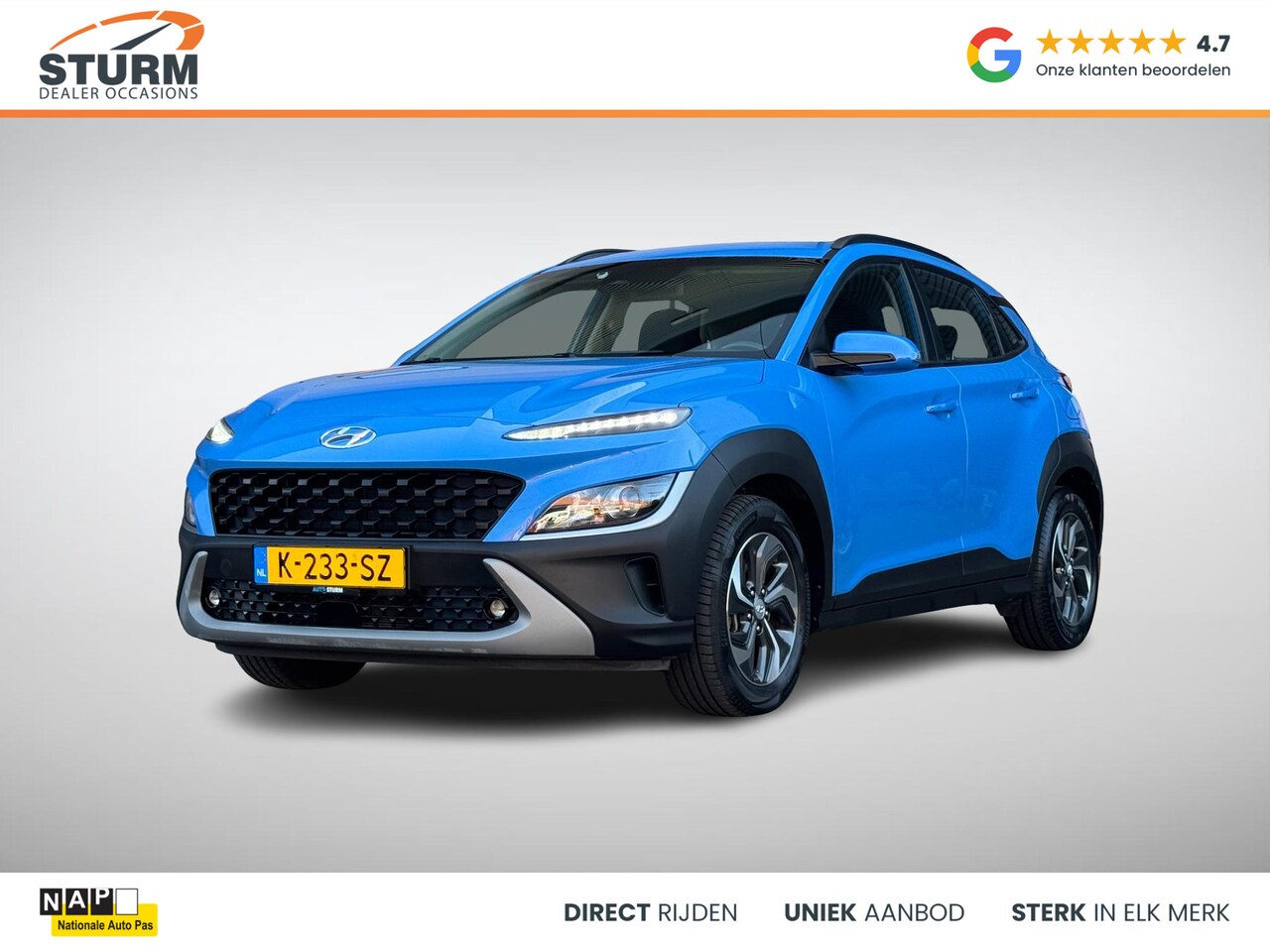 Hyundai Kona - 1.6 GDI HEV Comfort Smart incl. Trekhaak Afneembaar! - AutoWereld.nl