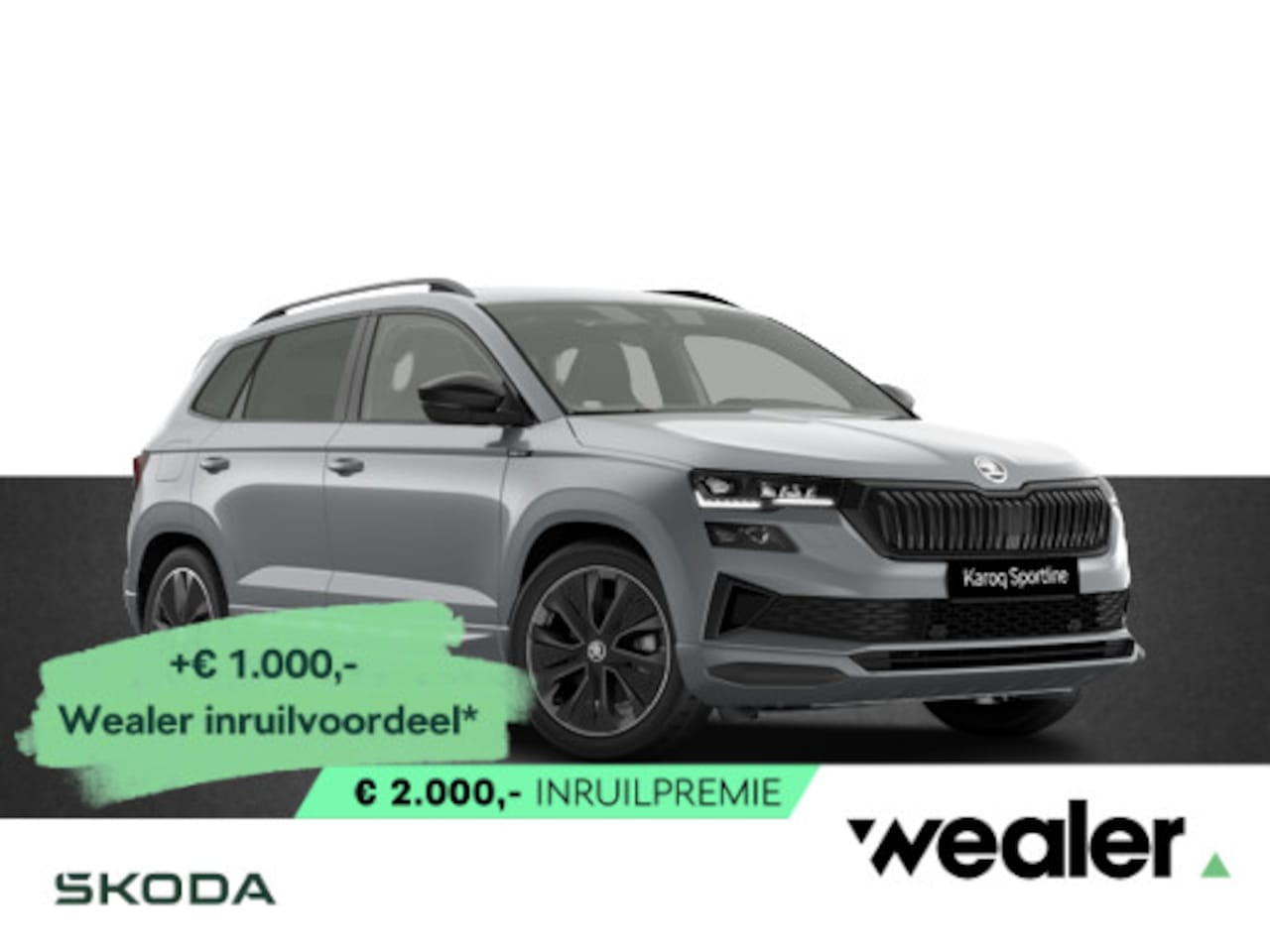 Skoda Karoq - Sportline Ultimate 1.5 TSI 150 PK DSG | Automaat | Trekhaak | Panoramadak | Led Matrix ver - AutoWereld.nl