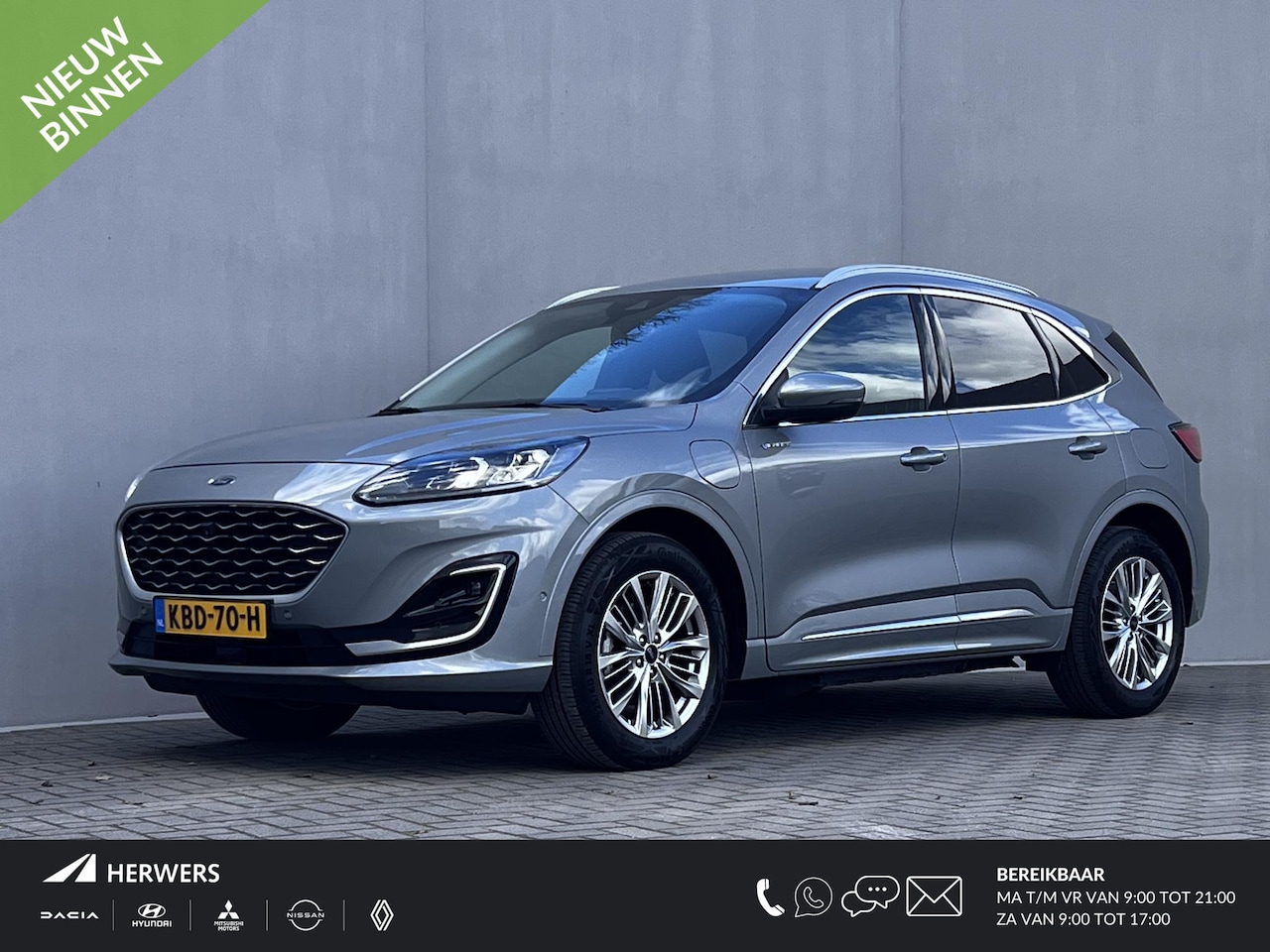 Ford Kuga - 2.5 PHEV Vignale Automaat / 1.500 kg trekgewicht / Leder / Adaptieve CC / Dode hoek detect - AutoWereld.nl