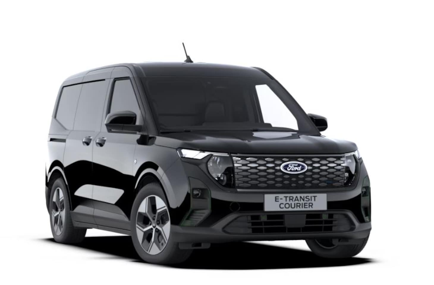 Ford Transit Courier - E-Transit Limited 46 kWh | 2x schuifdeur | 325 km WLTP | Laadvloer hout | Adaptive Cruise - AutoWereld.nl