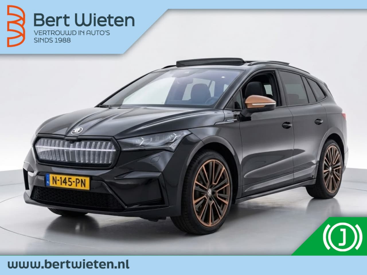 Skoda Enyaq iV - 80 iV 80 Founders Edition Black | SOH 94% | Schuifdak | Warmtepo - AutoWereld.nl