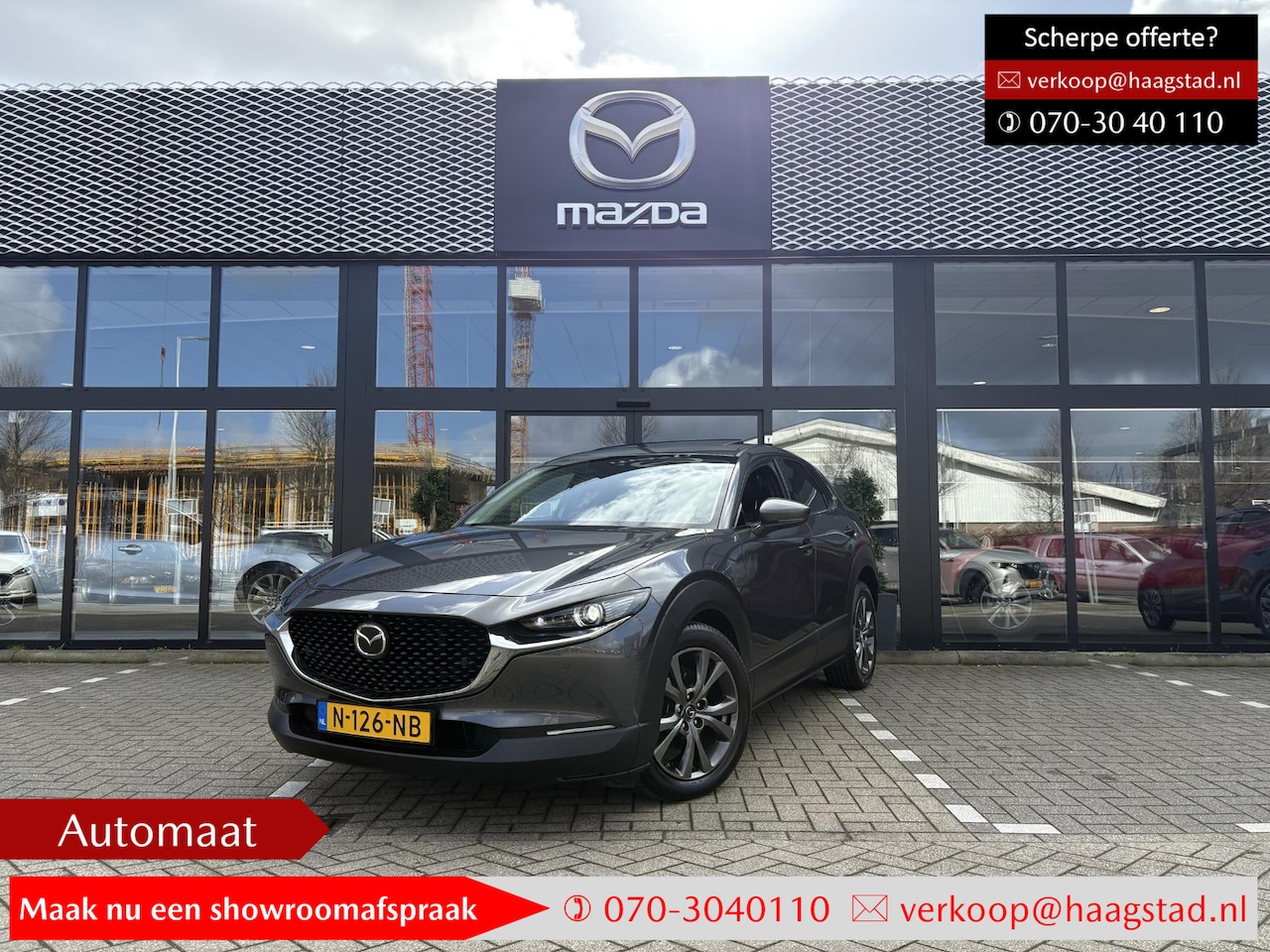 Mazda CX-30 - 2.0 e-SkyActiv-X M Hybrid Luxury Dealer onderhouden / 1e eigenaar / Meest luxe uitvoering! - AutoWereld.nl