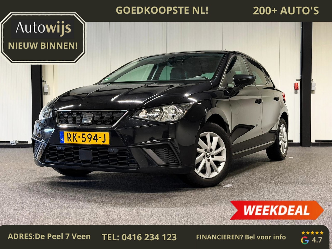 SEAT Ibiza - 1.0 TSI Style Business Intense|CAMERA|NL AUTO|ACC|Goed onderhouden - AutoWereld.nl