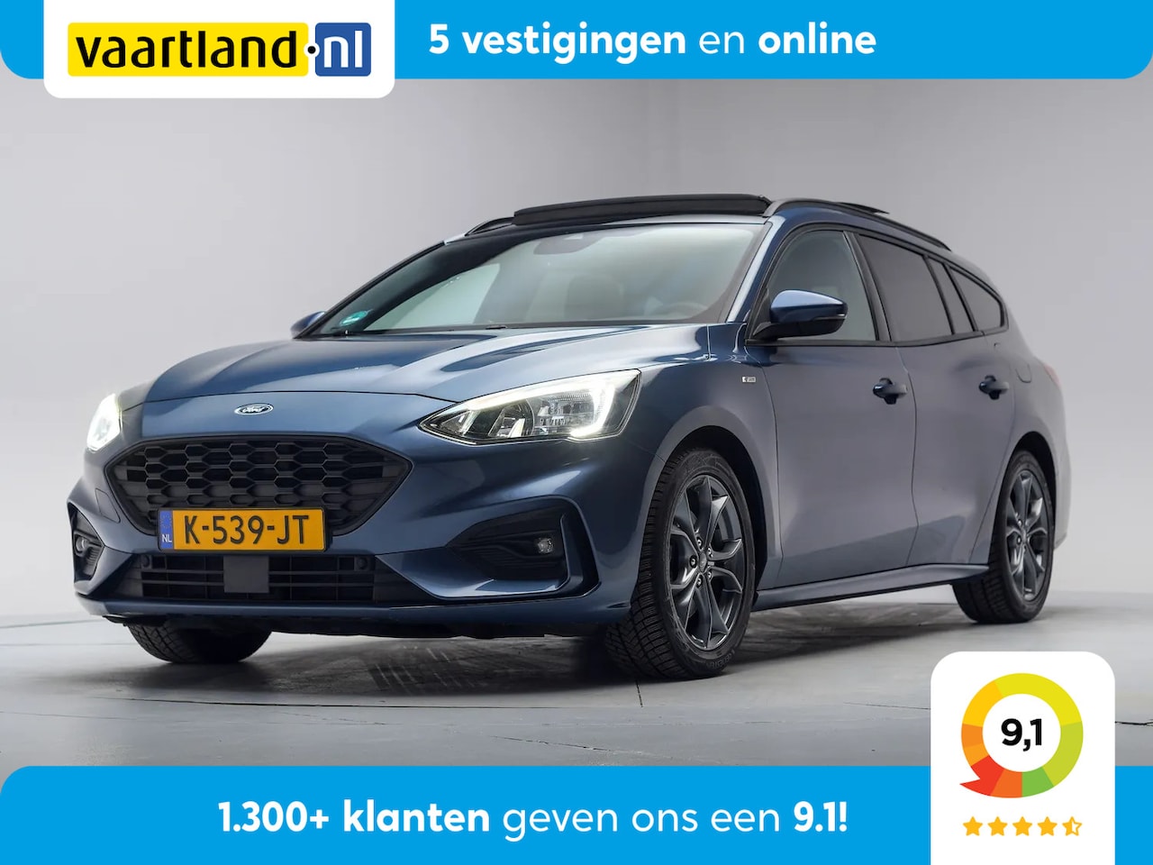Ford Focus Wagon - 1.0 EcoBoost 125pk ST-Line Business [ Panoramadak LED Navi Climate ] - AutoWereld.nl