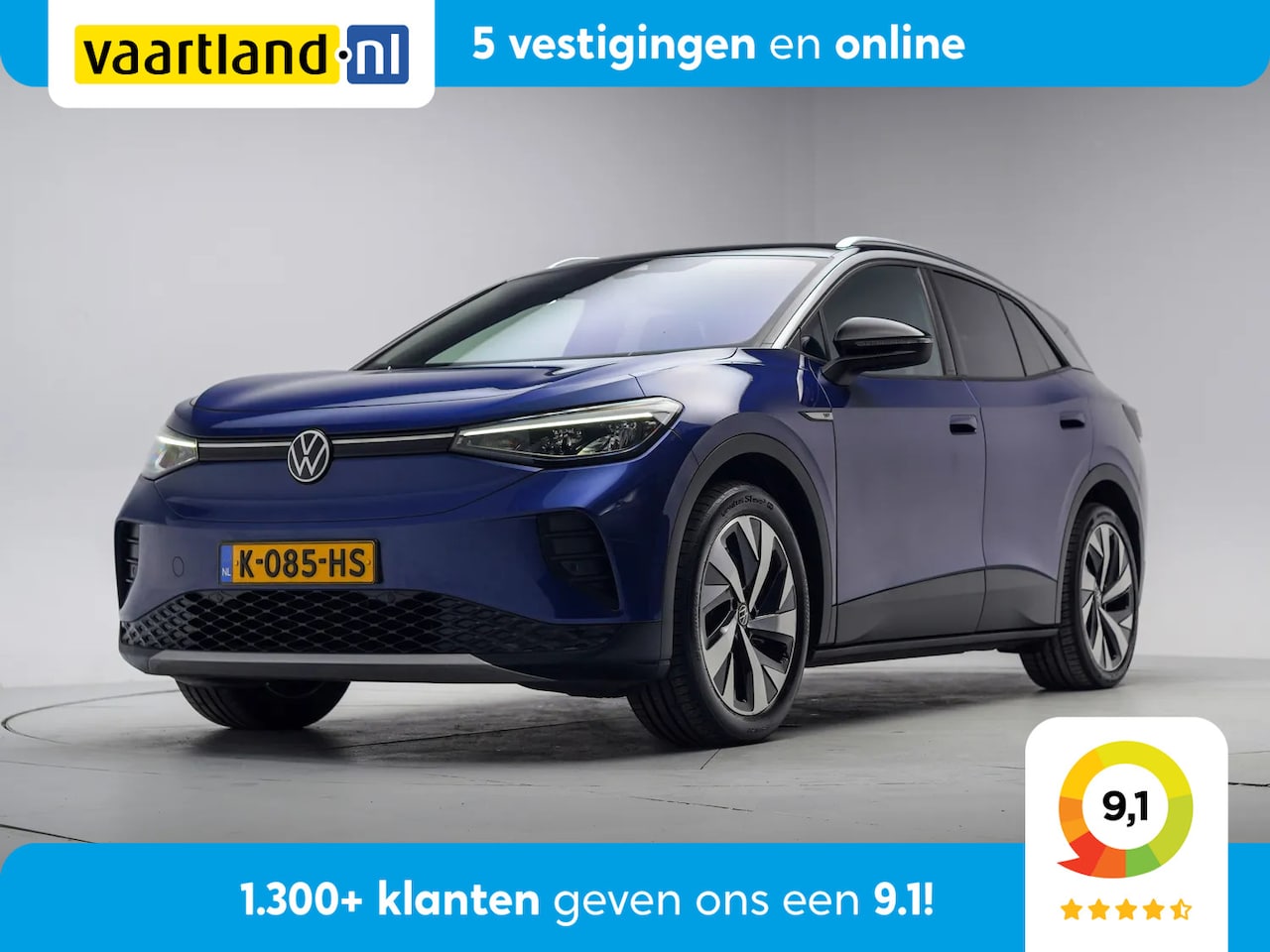 Volkswagen ID.4 - 77 kWh First Pro 3-Fase [ LED Navi Apple/Android Half-leder ] - AutoWereld.nl
