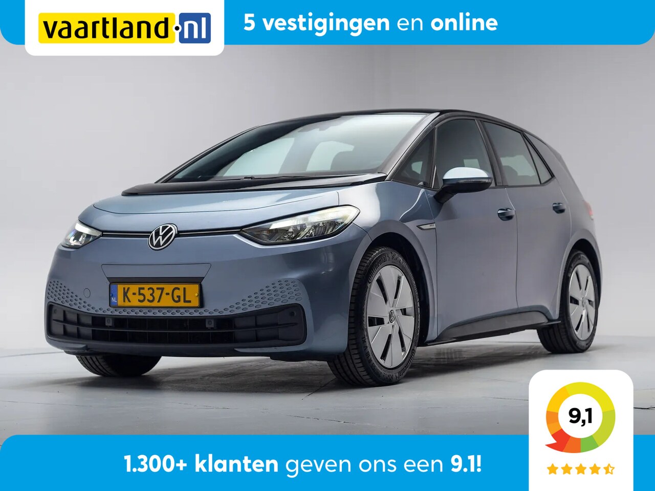 Volkswagen ID.3 - Life 58 kWh 3 fase [ LED Adapt.cruise Stoelverwarming ] - AutoWereld.nl