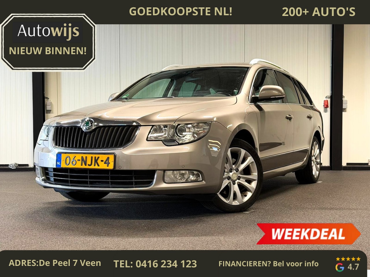 Skoda Superb Combi - 1.8 TSI Elegance|AUT|PDC|ELEKSTOEL|TREKHAAK|155DKM - AutoWereld.nl