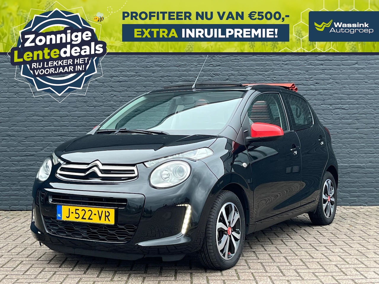 Citroën C1 - 1.0 VTi 72PK 5D Cabrio Shine I LENTESALE | 1e eigenaar | Apple Carplay / Android auto | Ca - AutoWereld.nl