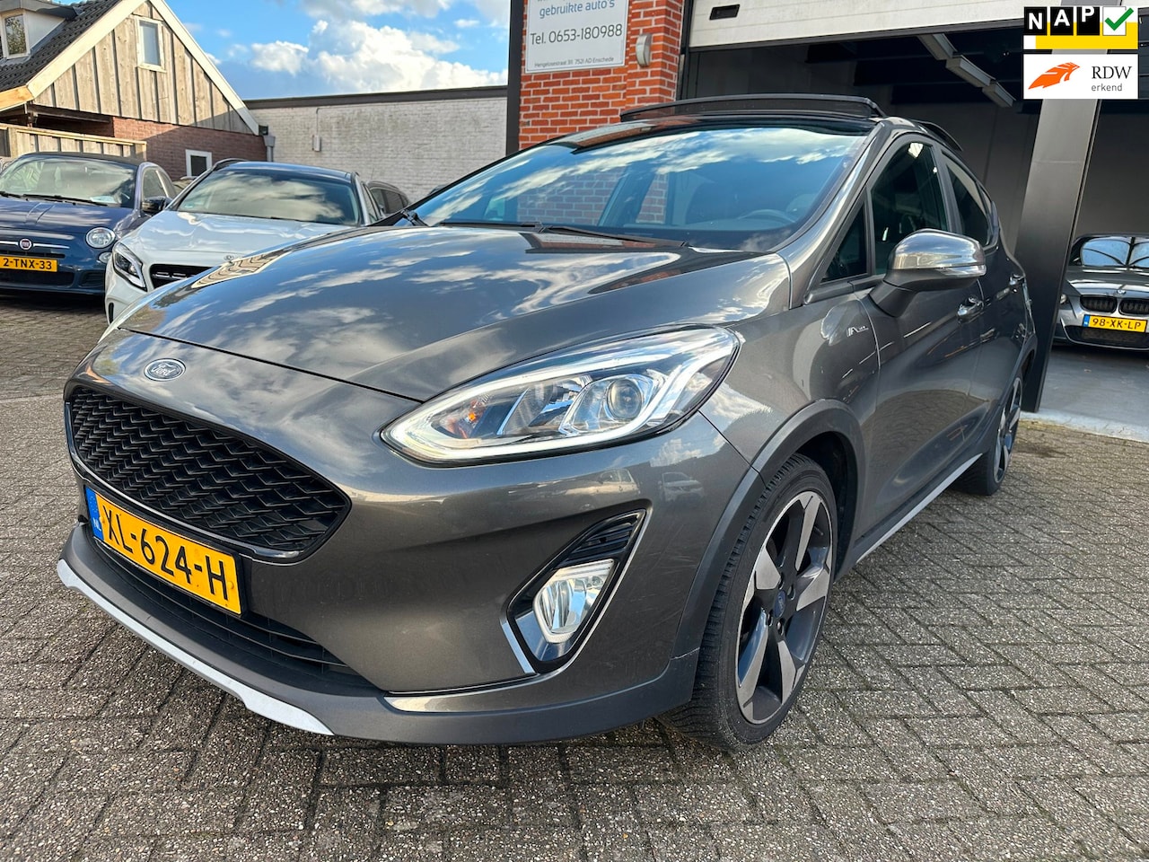Ford Fiesta - 1.0 EcoBoost Active CLIMA-NAVI-PANORAMADAK-PDC-CRUISE - AutoWereld.nl
