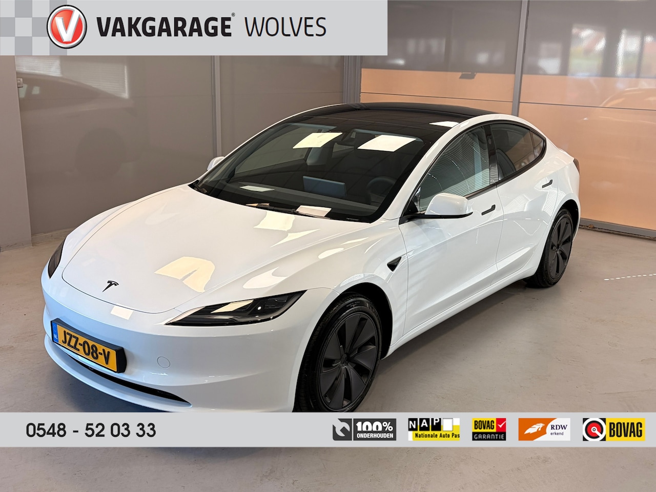 Tesla Model 3 - RWD 60 kWh Premium Highline | LEER | STOELVENTILATIE | PANODAK | - AutoWereld.nl