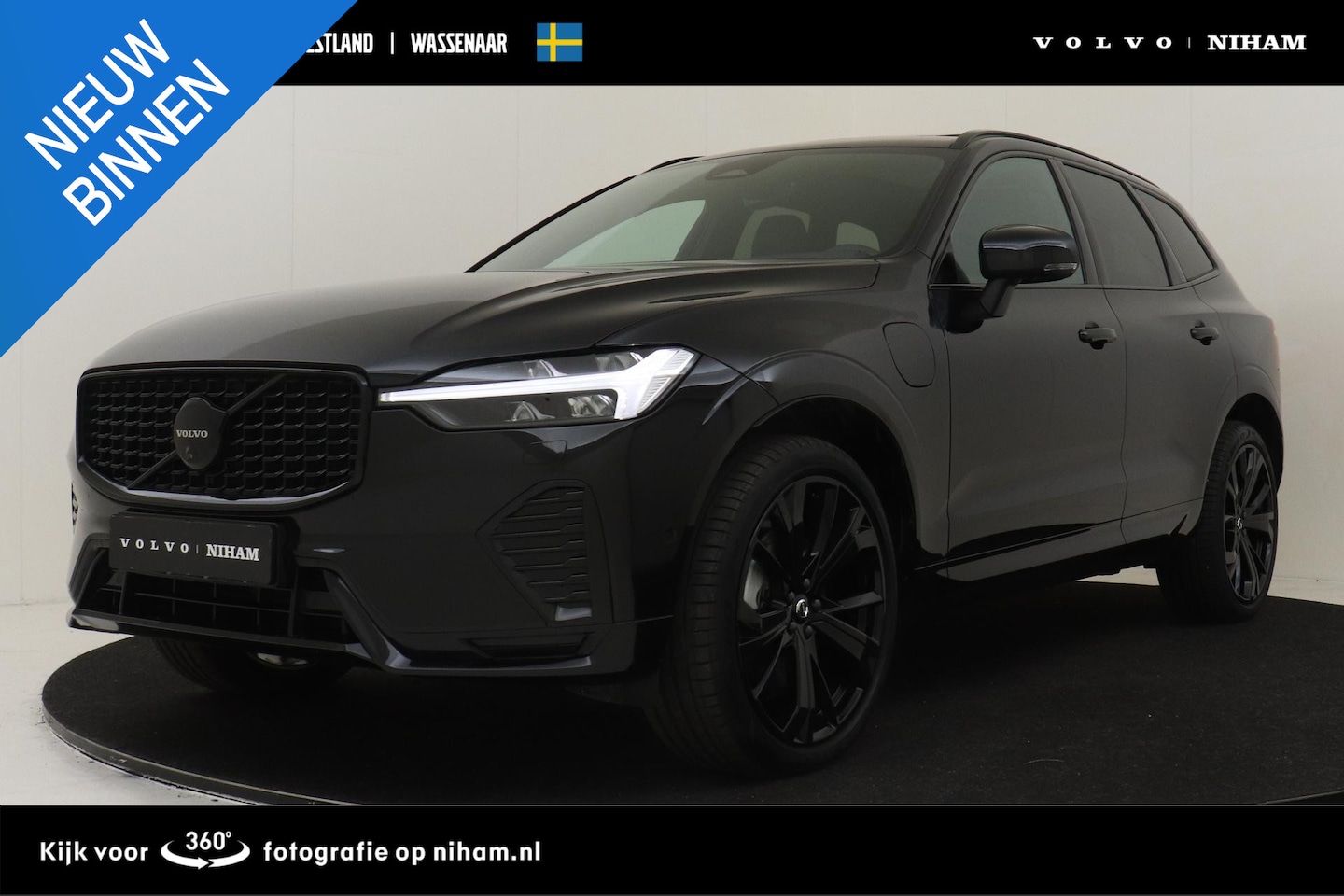 Volvo XC60 - T6 PLUG-IN HYBRID AWD PLUS BLACK EDITION -PANO.DAK|HARMAN/KARDON|HEAD-UP DISP.|360°CAM|ADA - AutoWereld.nl