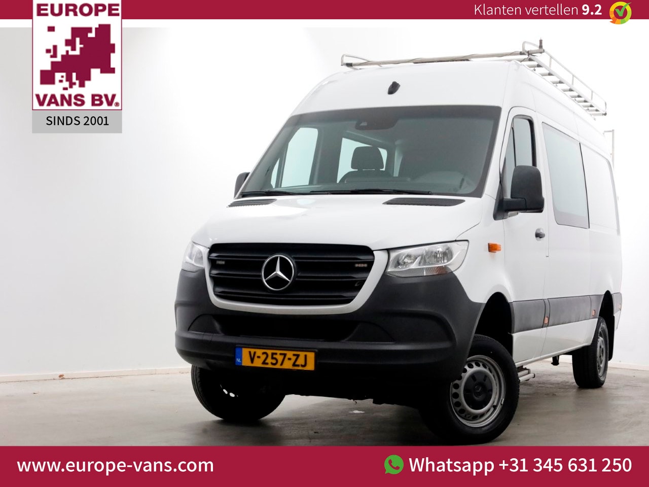 Mercedes-Benz Sprinter - 314 CDI 143pk E6 L2H2 4x4 ZG1 D.C. Airco/Navi/Trekhaak 2800kg 05-2019 - AutoWereld.nl