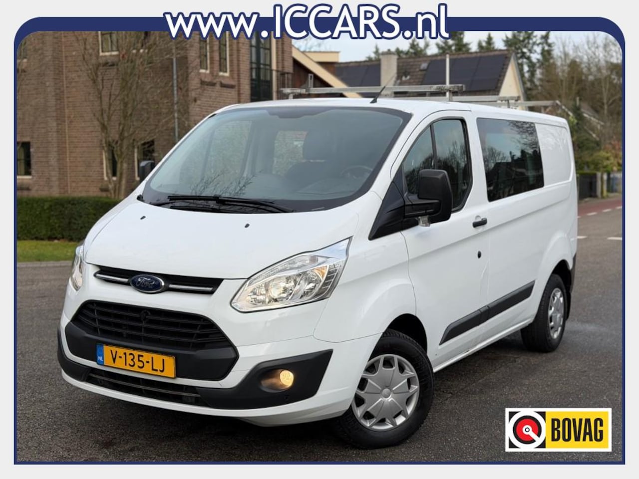 Ford Transit Custom - 2.0 TDCI L1H1T Dubbel cabine - Airco ! - AutoWereld.nl