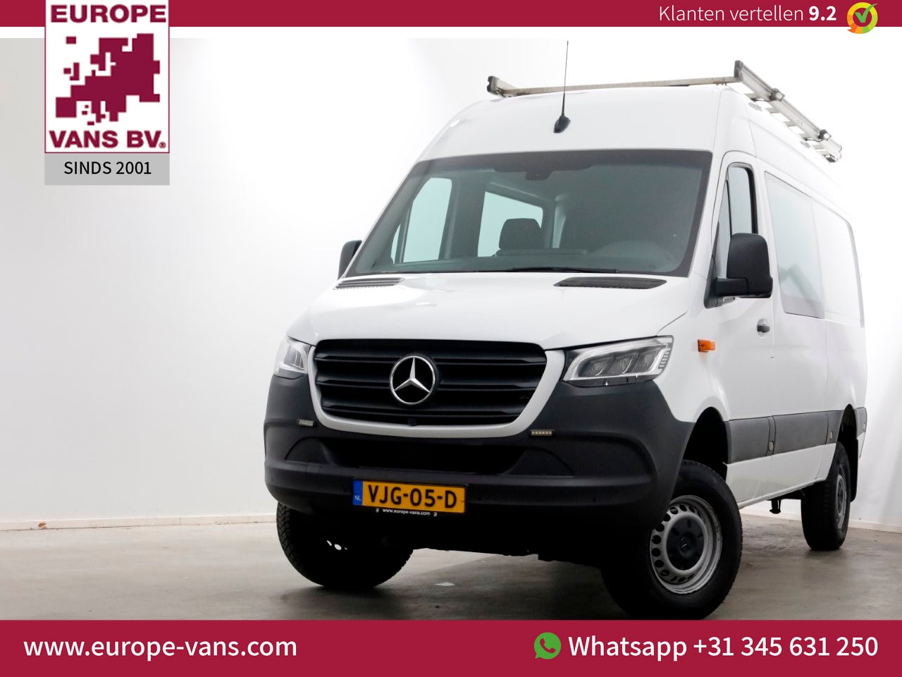 Mercedes-Benz Sprinter - 316 CDI 163pk L2H2 7G Automaat 4x4 ZG1 D.C. LED/360° Camera/Navi 06-2021 - AutoWereld.nl