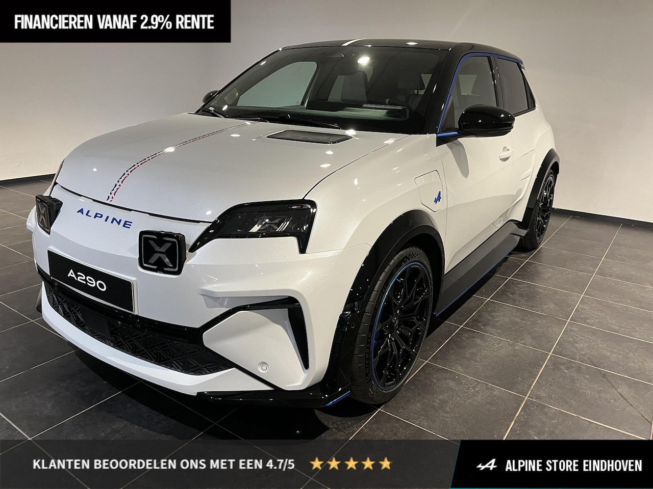 Alpine A290 - GTS 52 kWh Pack Driving | Pack Safety | Striping French Signature | Signature Bleu | Devia - AutoWereld.nl