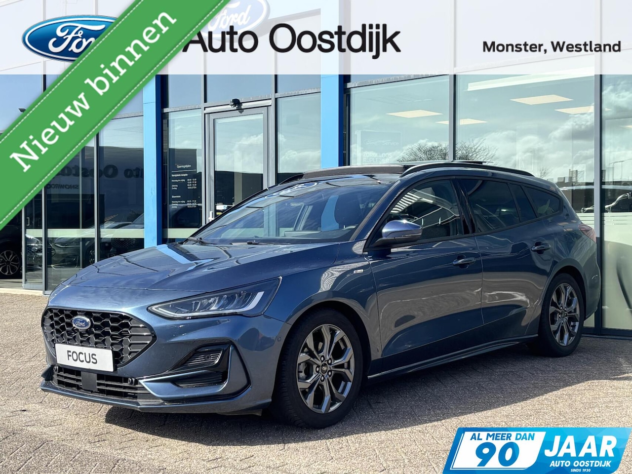 Ford Focus Wagon - 1.0 EcoBoost Hybrid ST Line X 155PK Automaat Afn. Trekhaak Panodak Winterpack Adaptieve Cr - AutoWereld.nl