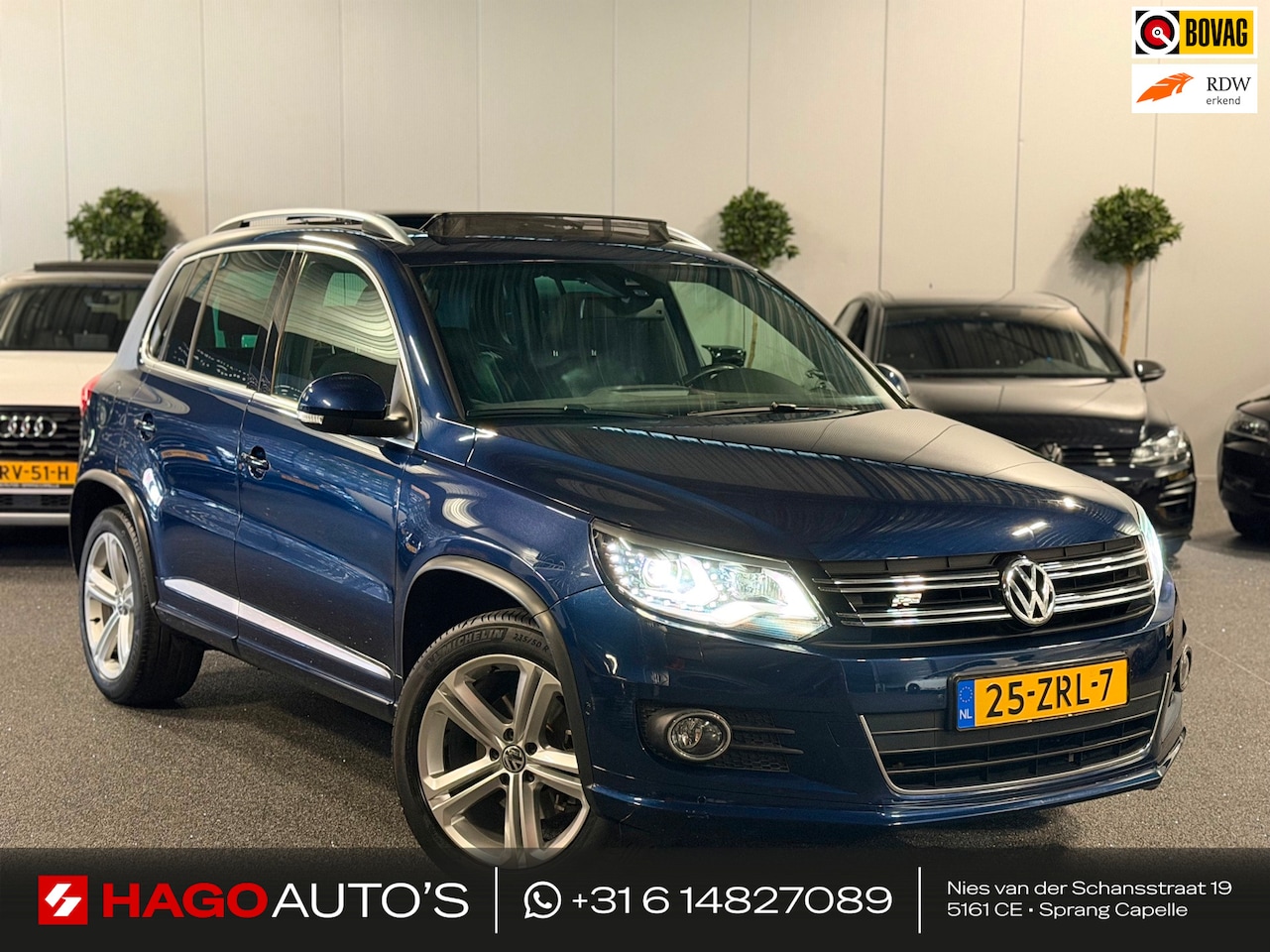 Volkswagen Tiguan - 1.4 TSI Sport&Style 3x R-line Edition ABT/BI-XENON/PANO/CARPLAY/PDC/TREKHAAK/DEALER-ONDERH - AutoWereld.nl
