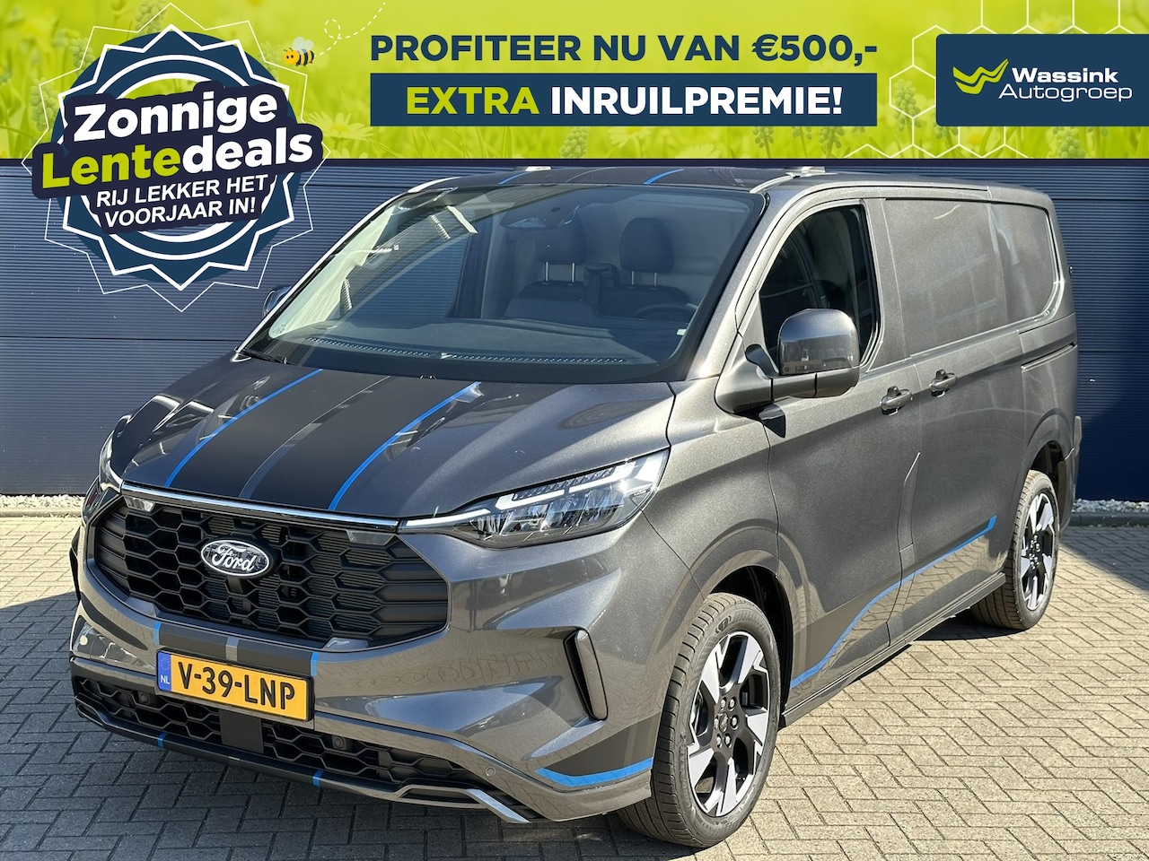 Ford Transit Custom - I Sport 170pk L1H1 320 Automaat WINTERSALE I Adaptive Cruise Control I Camera I 19 inch Li - AutoWereld.nl