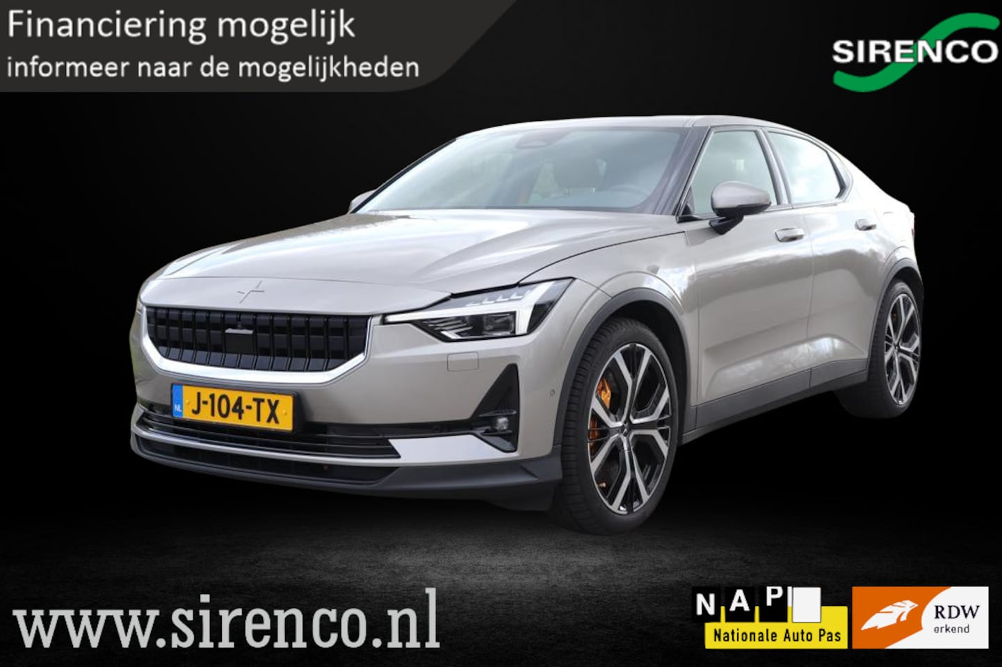 Polestar 2 - Long Range Dual Motor Launch Edition 78kWh Performance pack| vol leder met verwarming & ve - AutoWereld.nl