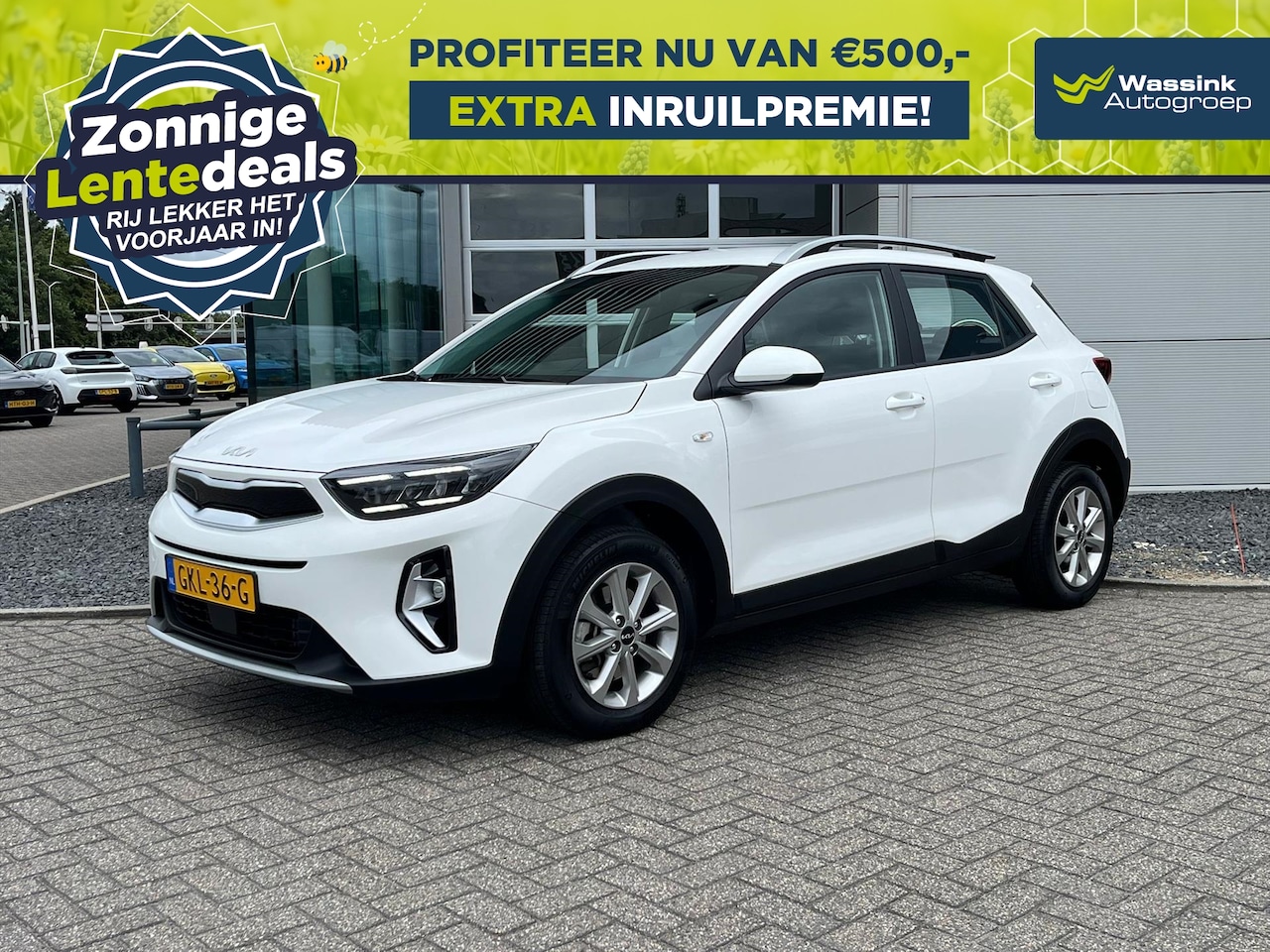Kia Stonic - 1.0 T-GDi MHEV 100pk DynamicLine |WINTERSALE | Climatronic | Navigatie | Camera | - AutoWereld.nl