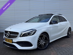 Mercedes-Benz A-klasse - A160 Autom AMG Night Pakket Led Panodak 17 Cruise Leer Navi Pdc Carplay Perfecte Staat Eer