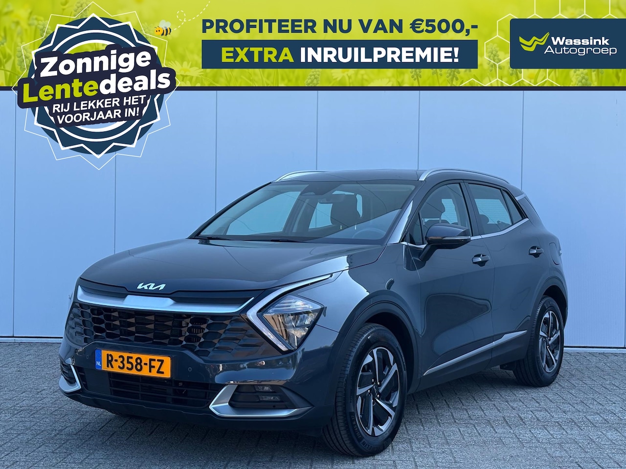 Kia Sportage - 1.6 T-GDi 230pk Hybrid AT6 DynamicLine | WINTERSALE | Camera | Navigatie | Carplay | Adapt - AutoWereld.nl
