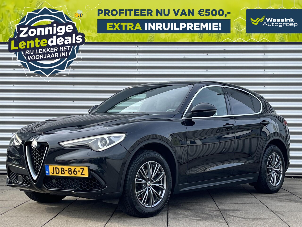 Alfa Romeo Stelvio - 2.0 Turbo 200PK Automaat AWD Super Navigatie | WASSINK WINTERSALE | Lederpakket met elektr - AutoWereld.nl