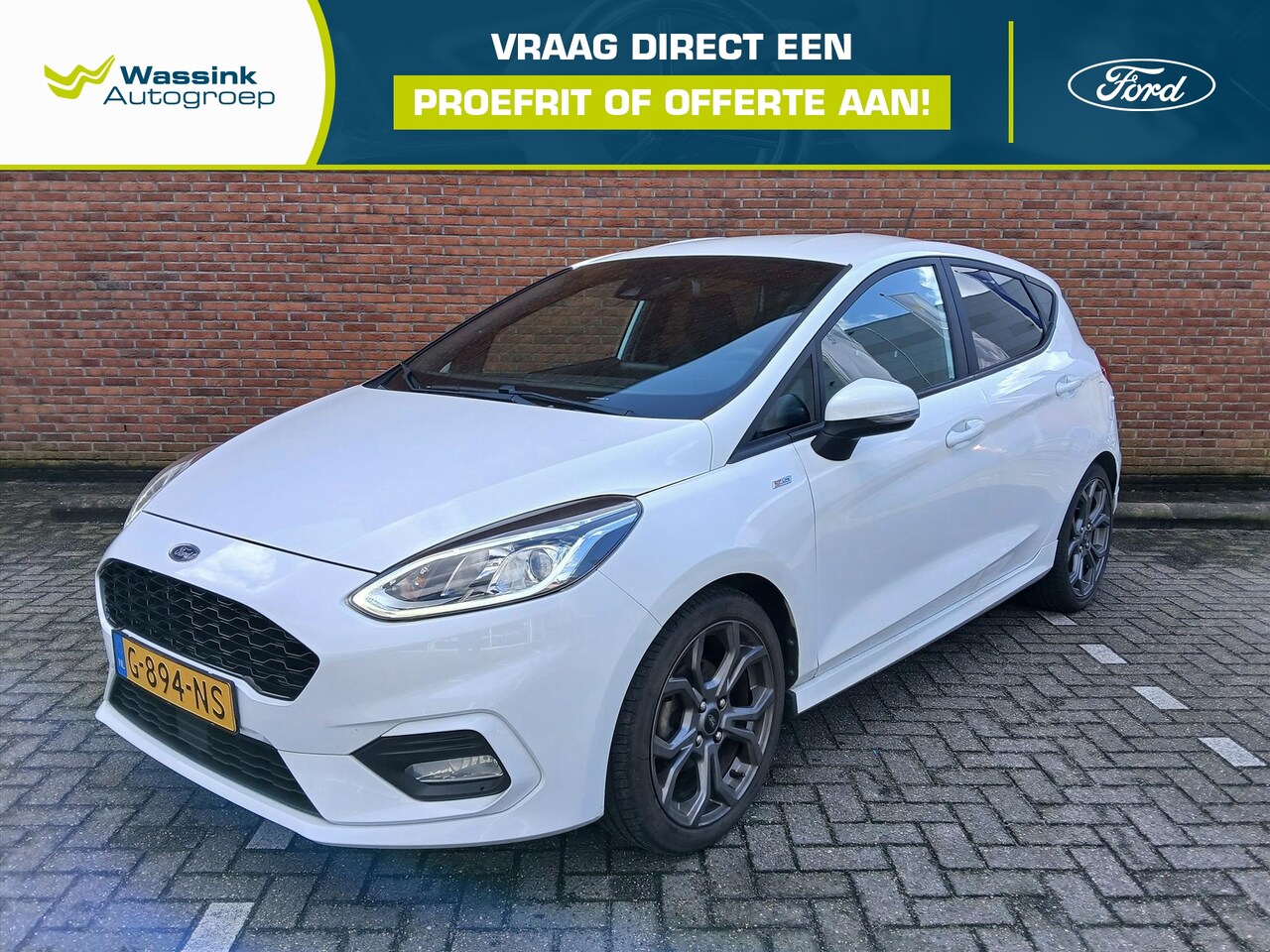 Ford Fiesta - ST-Line I 100PK I Winterpack I Navigatie | 17 inch licht metalen velgen | - AutoWereld.nl