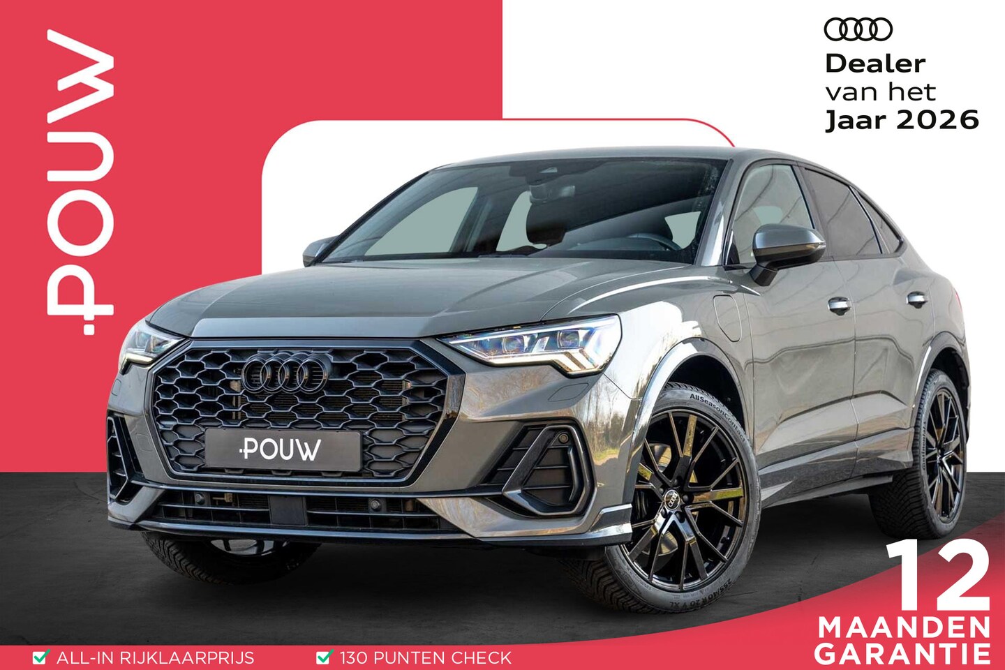 Audi Q3 Sportback - 45TFSIe 245pk PHEV S Edition | SoH 100% | Trekhaak | Camera | Matrix-LED | Sonos | 20" Vel - AutoWereld.nl