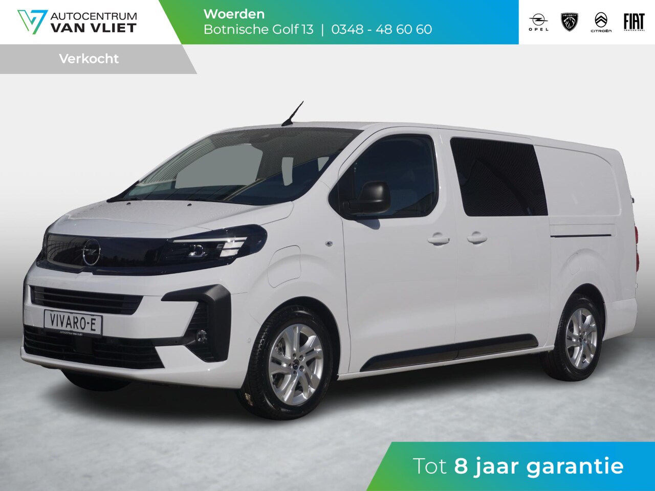 Opel Vivaro Electric - 75 kWh Dubbele Cabine | 2x schuifdeur | tot 8 jaar garantie | Dynamic Surround View Pakket - AutoWereld.nl