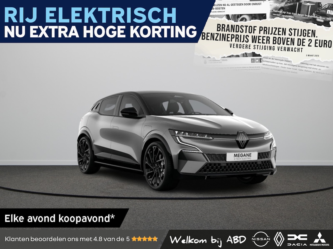 Renault Mégane E-Tech - Esprit Alpine Comfort range | Adaptive Cruise Control | Adaptive Vision LED koplampen met - AutoWereld.nl