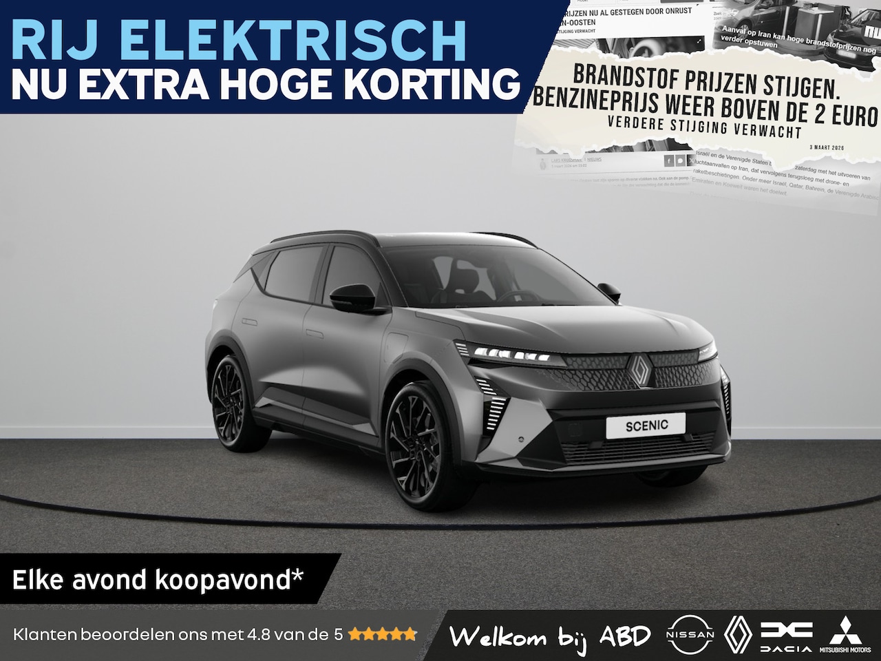 Renault Scenic E-Tech - esprit Alpine Long range | 20” lichtmetalen wielen ‘Speedway’ | Achteruitrijcamera | Adapt - AutoWereld.nl