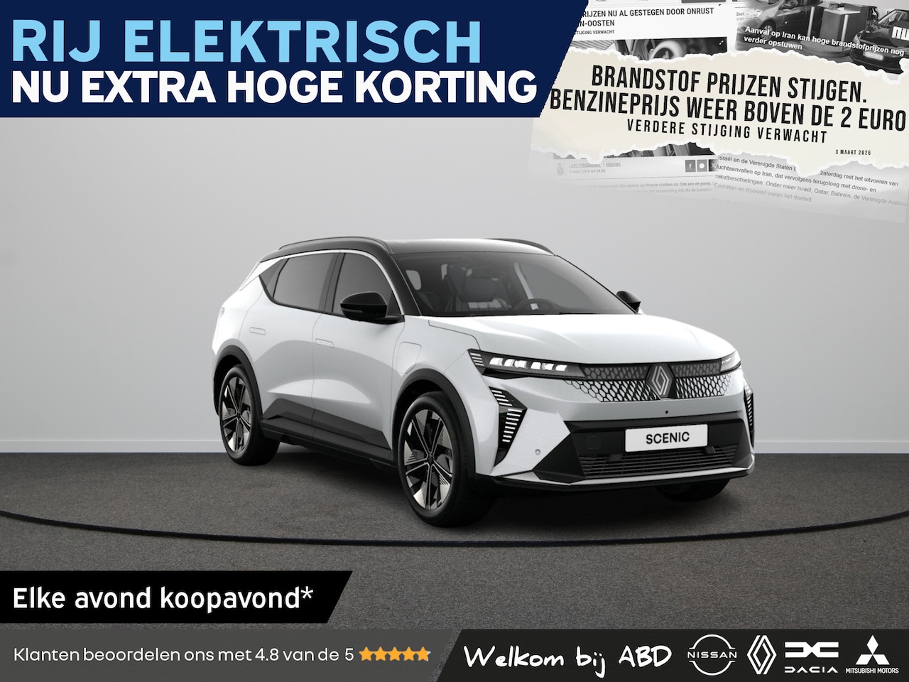 Renault Scenic E-Tech - Techno Long range | Achteruitrijcamera | Adaptive Cruise Control | Adaptive Vision LED kop - AutoWereld.nl