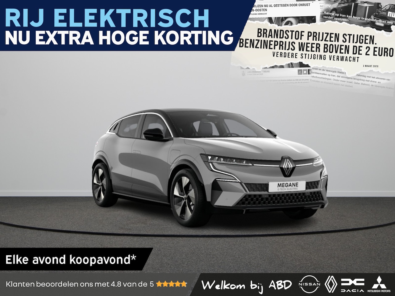 Renault Mégane E-Tech - Techno Comfort range | Achteruitrijcamera | Adaptive Cruise Control | Adaptive Vision LED - AutoWereld.nl