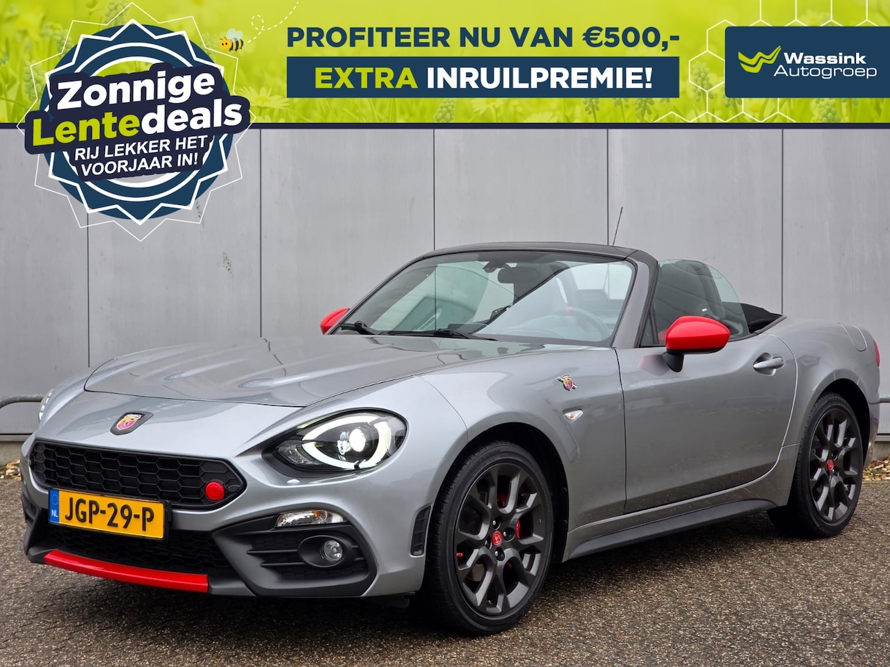 Fiat 124 Spider - Abarth MultiAir Turbo 170k Automaat I WINTERSALE | Two Tone Leder I Navigatie I Cruise Con - AutoWereld.nl