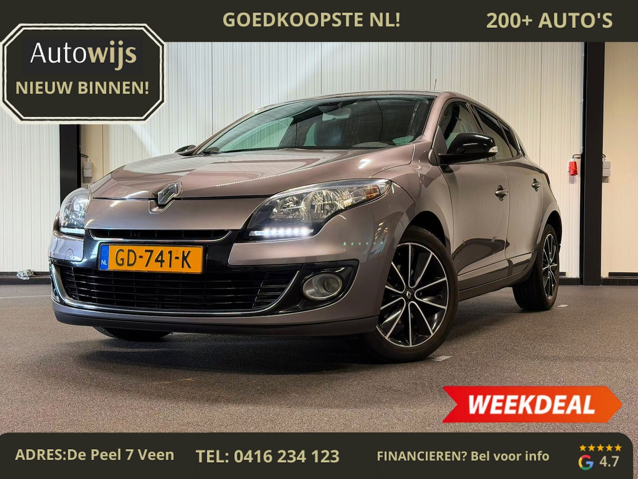 Renault Mégane - 1.2 TCe Collection|BOSE|NAVI|HALF LEER|STOELVERW - AutoWereld.nl
