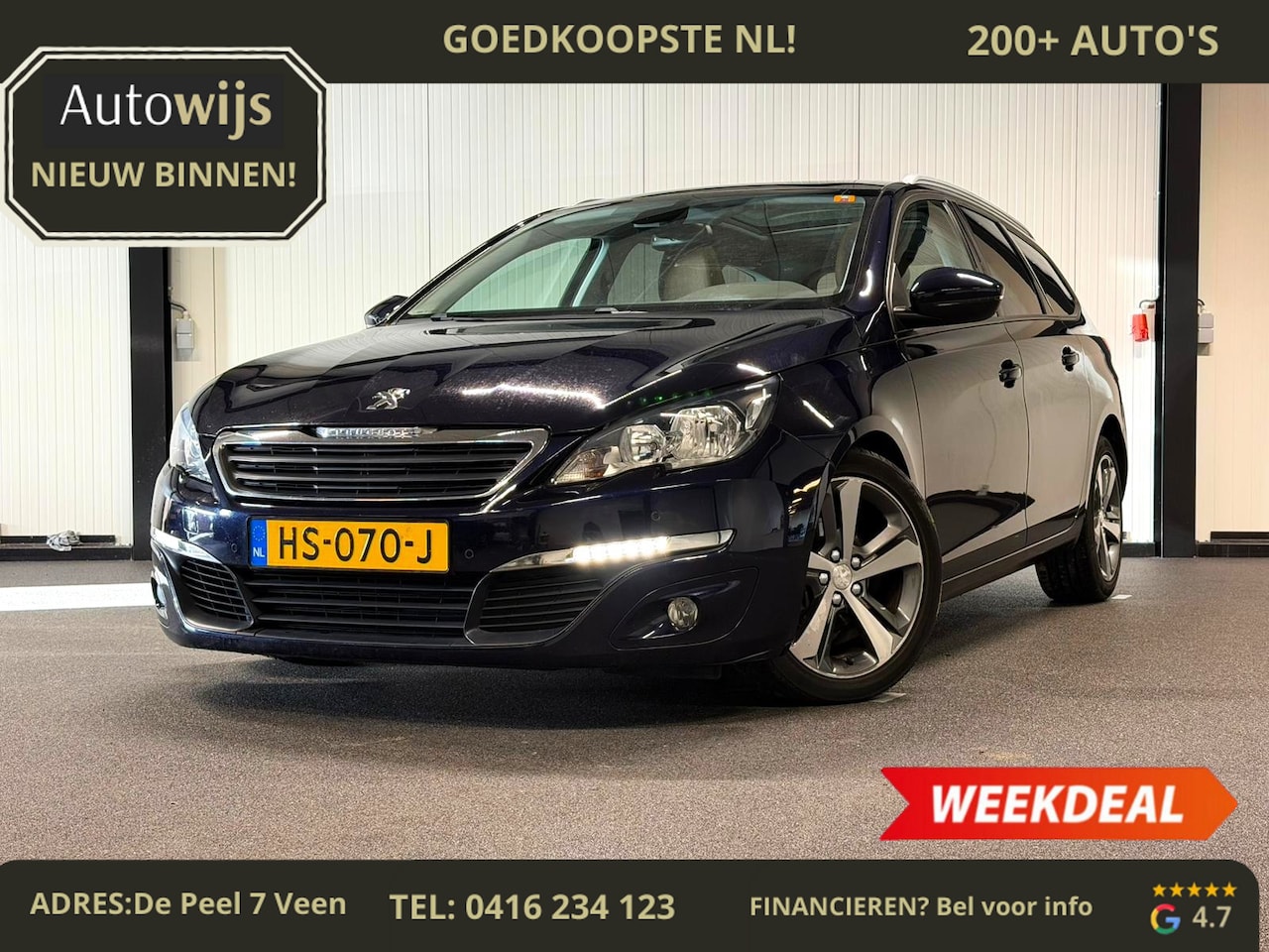 Peugeot 308 SW - 1.2 PureTech Blue Lease Executive|ALLURE|LEDER|PANO|TREKHAAK| - AutoWereld.nl