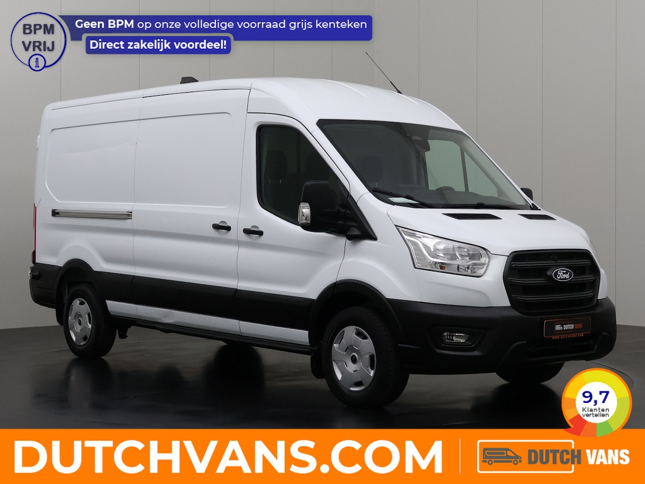 Ford Transit - 130PK L3H2 | Fabrieksgarantie | Navigatie | Camera | Trekhaak | 3-Zits | Trekhaak | - AutoWereld.nl