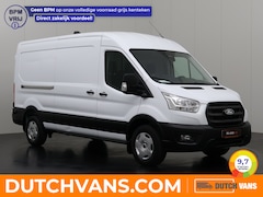 Ford Transit - 130PK L3H2 | Fabrieksgarantie | Navigatie | Camera | Trekhaak | 3-Zits | Trekhaak |