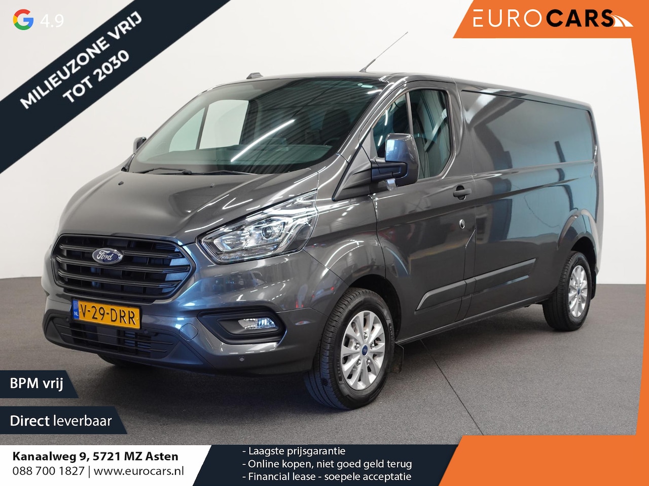 Ford Transit Custom - 300 2.0 TDCI 130pk L2H1 Trend Automaat Airco Navigatie Cruise control Camera Parkeersensor - AutoWereld.nl